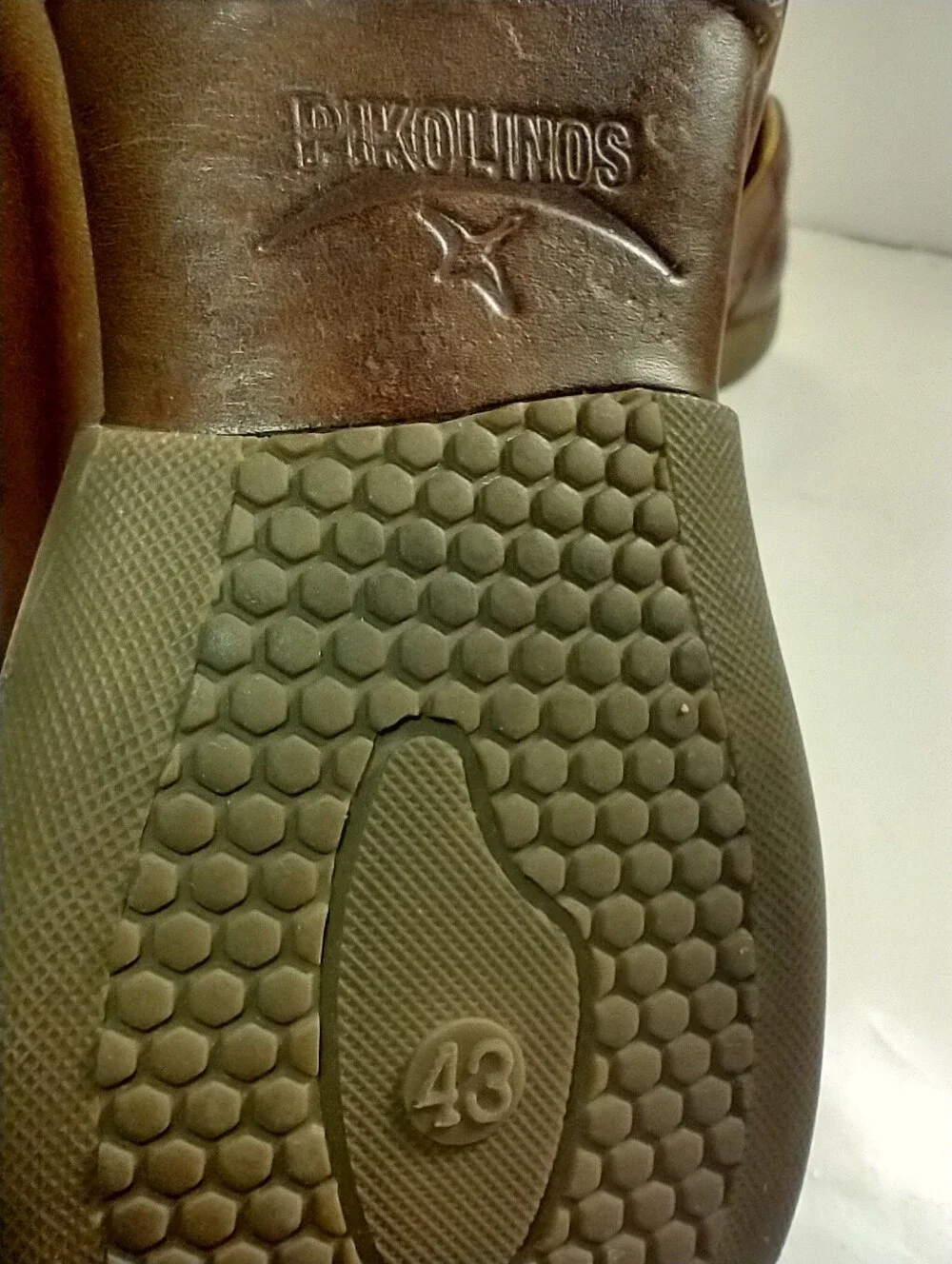 Pikolinos Brown Leather Slip On Casual Comfort Moc Loafers Men's sz 9(43).
